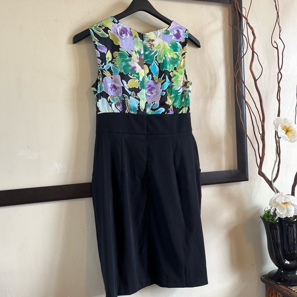 Alyx black draped colorful chest 50’s dress - Picture 2 of 10
